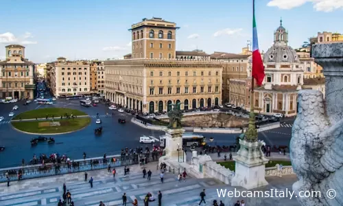 Piazza Venezia of Rome